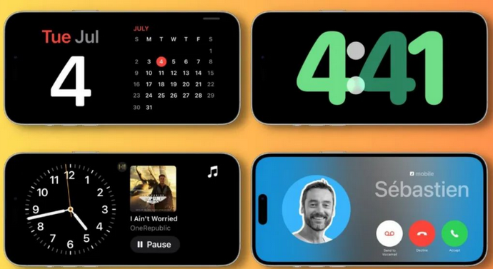 余江苹果手机维修分享iOS17横屏充电待机显示有什么好处 