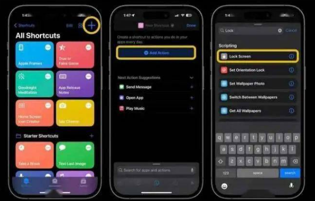 余江苹果14锁屏维修店分享iPhone14升级iOS16.4后如何创建锁屏快捷方式 