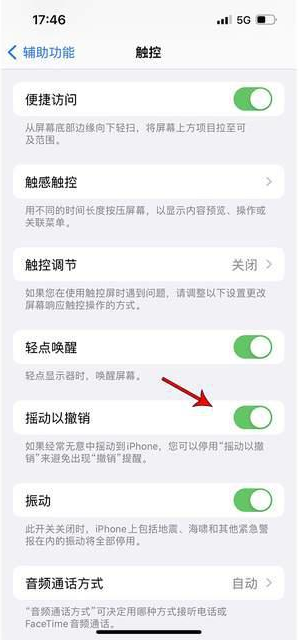 余江苹果手机维修分享iPhone手机如何设置摇一摇删除文字 